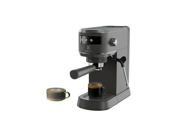 Electrolux E6EC1-6BST, Espressokone, 1 L, Kahvinappi, Jauhettu kahvi, 1450 W, Musta