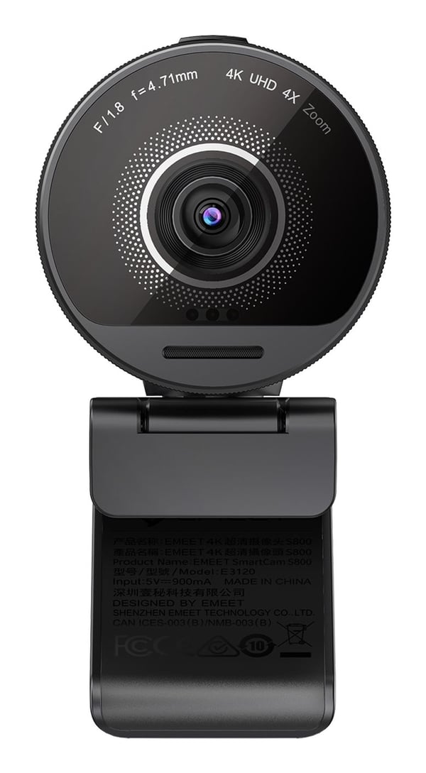 EMEET SmartCam S800 webkamera 8 MP 4K UHD 30 fps