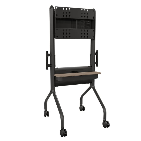 Chief Voyager Height Adjustable AV TV Cart - For LCD Displays 50-70" - Black - Vagn - för platt panel/videokonferenssystem - svart - skärmstorlek: ...