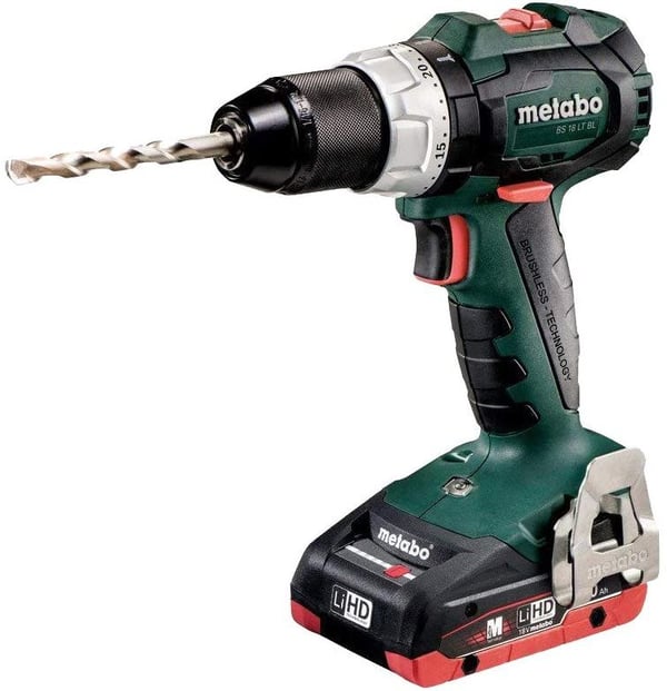 Metabo BS 18 LT BL 18 V 2 x 4 Ah batteridrevet drill-/skrutrekker