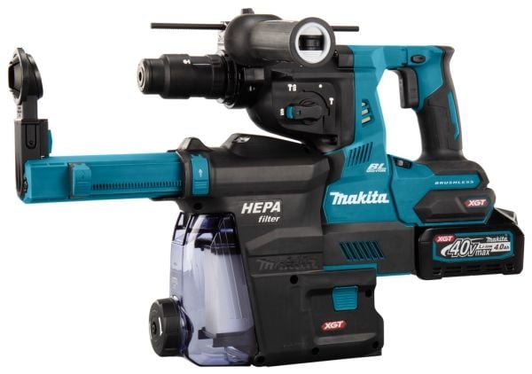 Makita HR004GM202 batteridrevet borhammer 40 V SDS-plus 2,9 joule 2 batterier