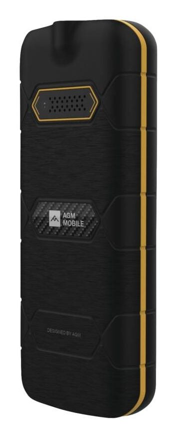 AGM M9F kelluva näppäinpuhelin 4G IP68/IP69/MIL-STD-810G, musta/oranssi
