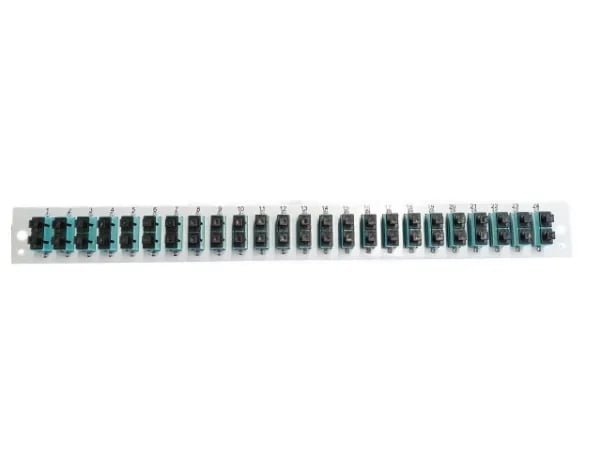 EFB Elektronik SB-FP-24SC-D-V-OM4, Front plate, Rackmontering, 1U, Grå, Metall, 432 mm