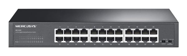 Mercusys MS124GS, Gigabit Ethernet (10/100/1000), Rackmontering