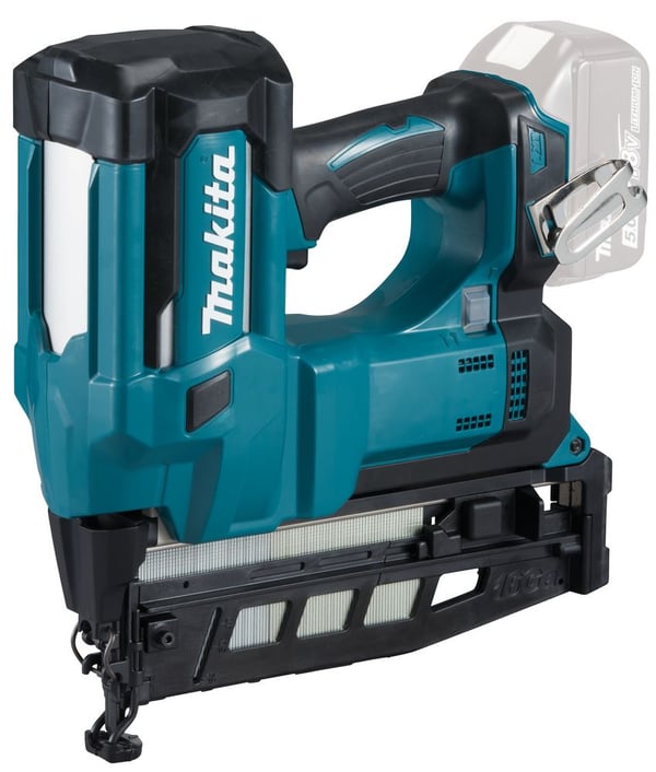 Makita DBN600Z akkukäyttöinen naulain 18 V 0° 25–64 mm 16Ga, Solo - SOLO