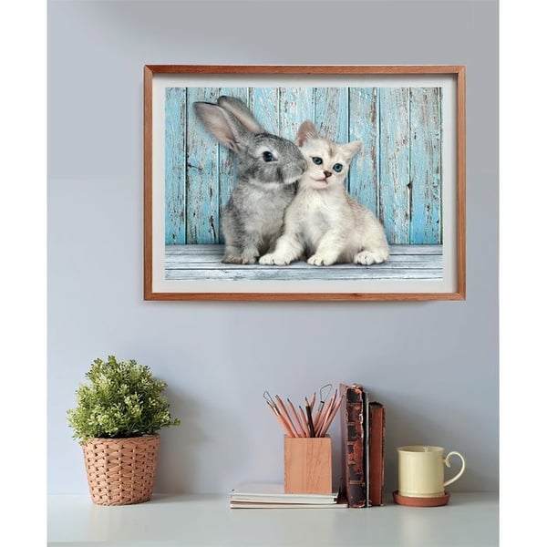 Clementoni High Quality Collection Cat & Bunny, 500 stykker, Dyr, 18 år