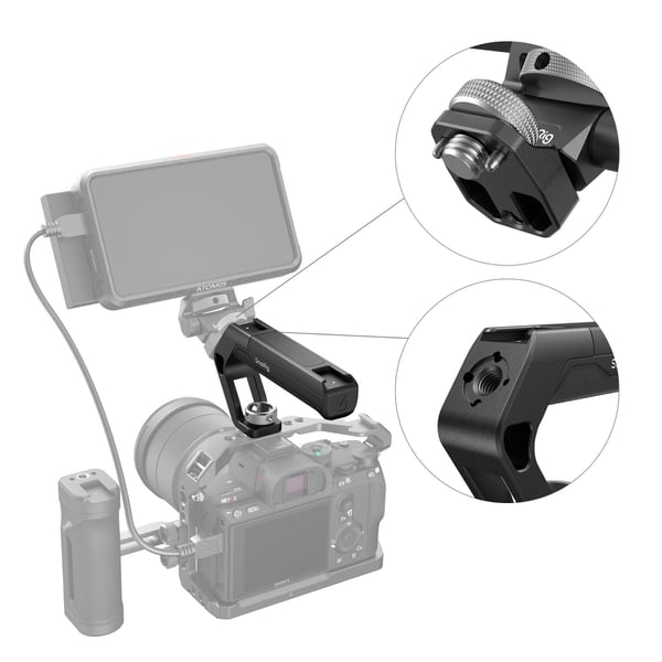 SmallRig 4757, Kaarikahva, musta, Alumiini, Nailon, 15 kg, 126 mm, 23 mm