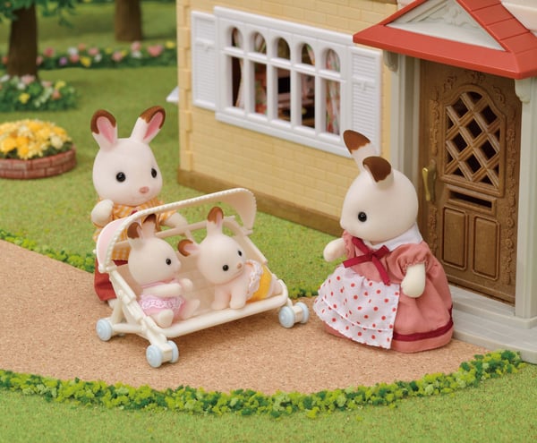 Sylvanian Families Triplets Stroller