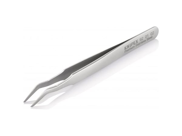 Knipex 92 01 02, Rustfritt stål, Rustfritt stål, Flat, Buet, 15 g, 10 mm