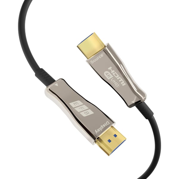 EFB Elektronik HDMI-20-00007, 10 m, HDMI Type A (Standard), HDMI Type A (Standard), 3D, 18 Gbit/s, Svart, Rustfritt stål