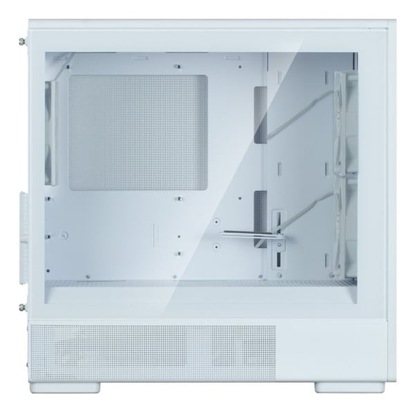 Zalman P10 NAMU PC-kotelo, micro-ATX Mini Tower, valkoinen, karkaistu lasikylki