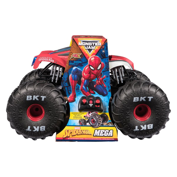 Spin Master Monster Jam radio-ohjattava monsteriauto, Marvel Mega Spider Man
