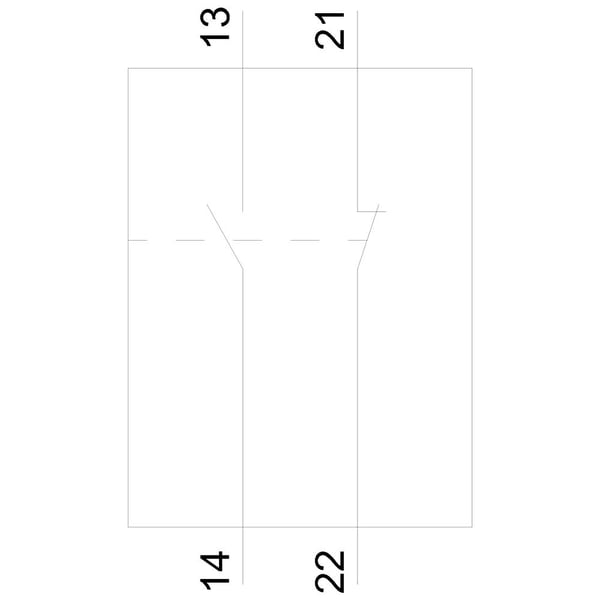 Siemens 3RV2901-2E Apukosketin 1 kpl (L x K x S) 45 x 13 x 17 mm