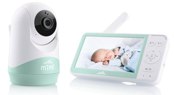 Eta MIMI, Digitaalinen itkuhälytin, 2 kanavaa, 50 m, 2412 - 2369 MHz, Valkoinen, LCD