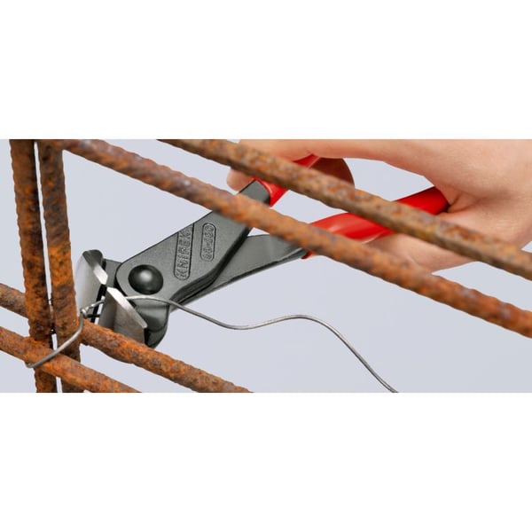 Knipex 68 01 280, Päätyleikkuripihdit, 4,5 mm, 3,3 cm, Terästä, Muovi, Punainen