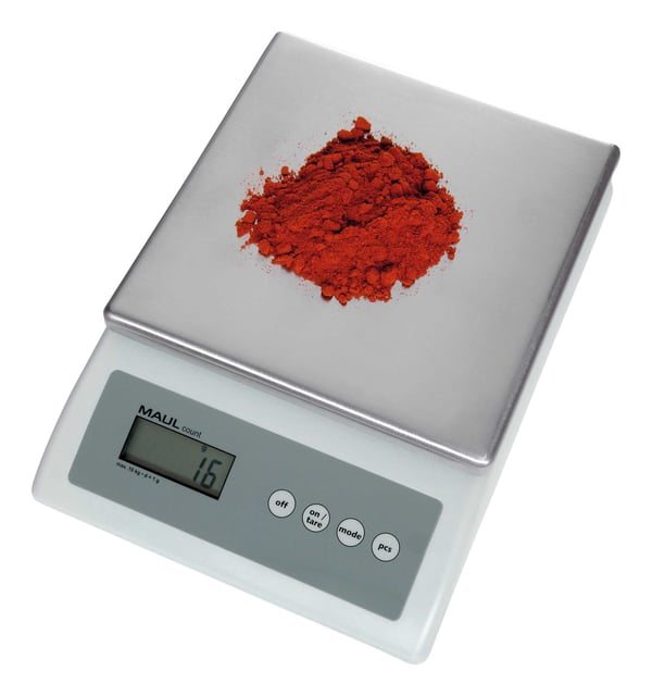 MAUL 1679182, Elektronisk köksvåg, 10 kg, Plast, Rostfritt stål, Rostfritt stål, Bänkdiskmaskin, Rektangel