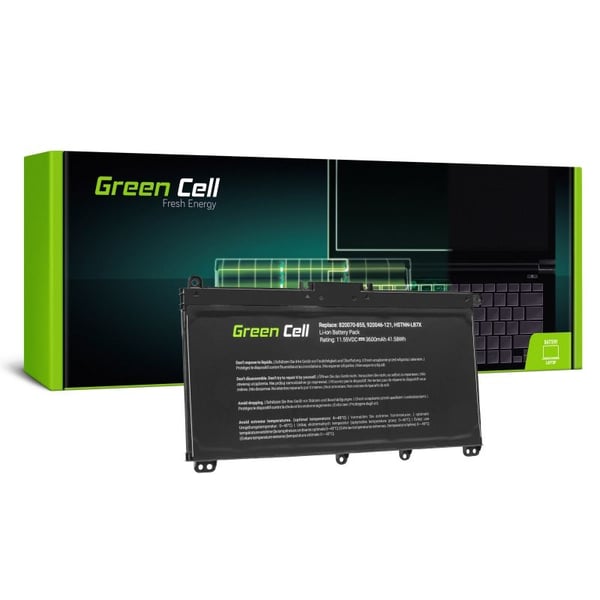 Green Cell - Batteri för bärbar dator (likvärdigt med: HP TF03XL, HP HSTNN-LB7X, HP 920046-421, HP 920070-855) - litiumpolymer - 3600 mAh - svart -...