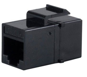 shiverpeaks Basic-S, Flat, Sort, RJ-45, RJ-45, Hunkjønn, Hunkjønn