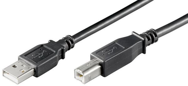 MicroConnect USB 2.0 - USB-kabel - USB-type B (hann) til USB (hann) - USB 2.0 - 3 m - svart