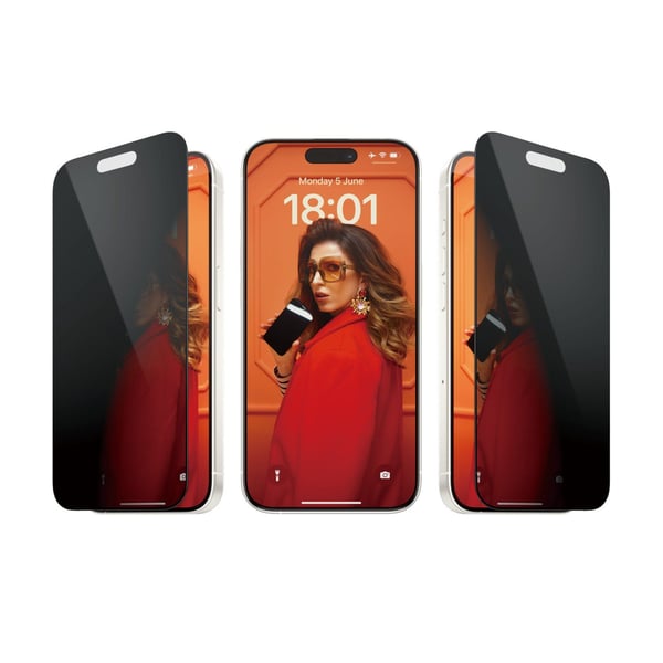PanzerGlass™ | Ultra-Wide Fit - Skjermbeskyttelse for mobiltelefon - Privacy Edition | Apple iPhone 15 Pro