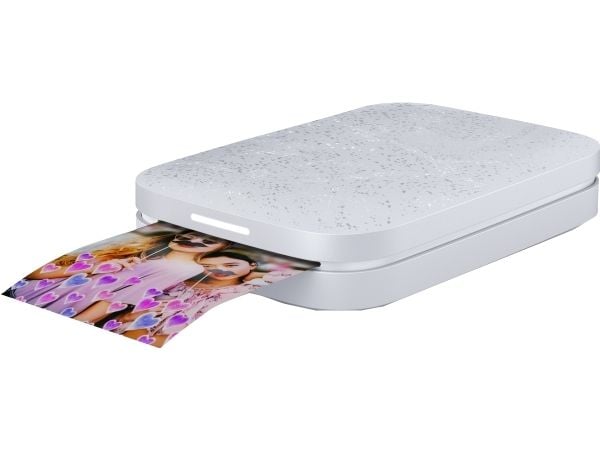HP Sprocket 200 - Skirver - farge - sink - 50.8 x 76 mm inntil 0.67 min/side (farge) - kapasitet: 10 ark - Bluetooth 5.0 - lunaperle - med HP ZINK ...