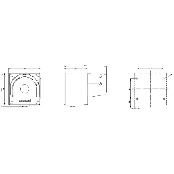 Siemens 3SU18510AA000AH1 3SU1851-0AA00-0AH1 Kaappi IP66, IP67, IP69/IP69K 1 kpl