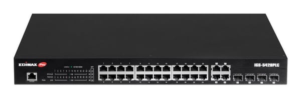 Edimax Pro IGS-5428PLC - Switch - industrial, Surveillance, VLAN, PoE+, Web, Smart - smart - 24 x 10/100/1000 (PoE+) + 4 x kombo Gigabit SFP/RJ-45 ...