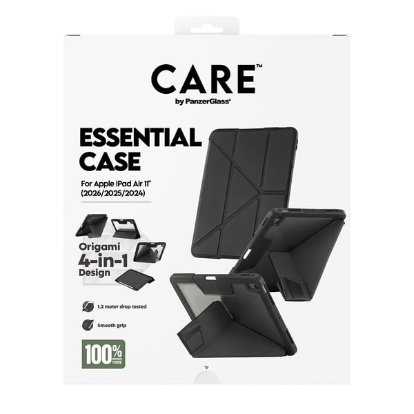 CARE by PanzerGlass TPU Essential Case Black iPad Air 11" (2026/2025/2024)