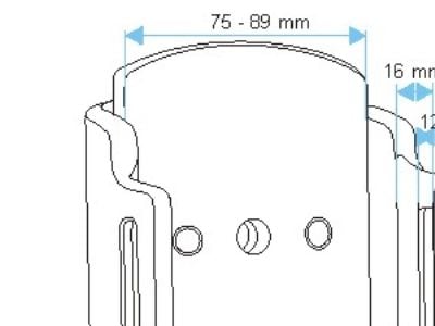 Brodit - Bilholder for mobiltelefon - svart