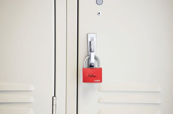 ABUS ABVS50011 riippulukko 43 mm punainen Avainlukko