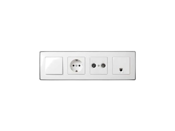 Simon 8201640-244, Valkoinen, Muovi, Simon 82, IP20, CE, 5 - 40 °C