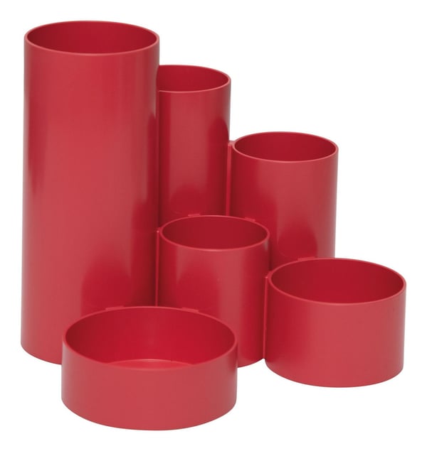 Maul MAULtubo Recycling 4115625 Penskover Röd Antal fack: 6