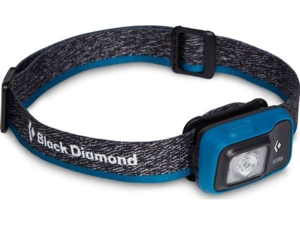 Black Diamond Astro 300, Hodebåndslommelykt, Sort, Blå, IPX4, 300 lm, 8 m, 55 m