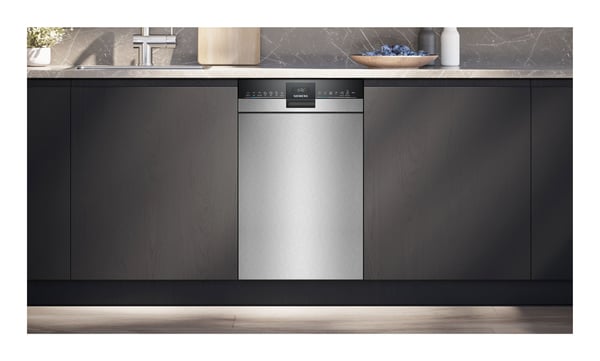 Siemens SR43ES25ME diskmaskin 45 cm iQ300 underbyggd, borstat stål