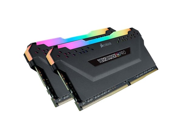 CORSAIR Vengeance RGB PRO - DDR4 - sett - 16 GB: 2 x 8 GB - DIMM 288-pin - 3200 MT/s / PC4-25600 - CL16 - 1.35 V - ikke-bufret - ikke-ECC - svart