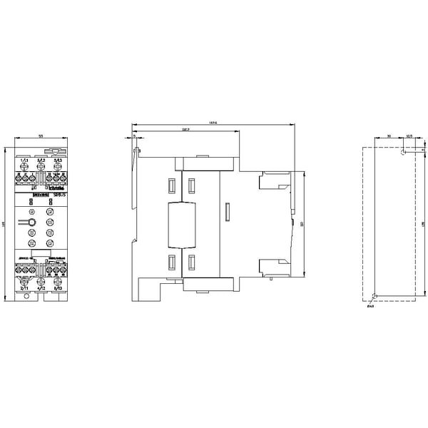 Siemens 3RW4036-1BB05 3RW40361BB05 Pehmokäynnistysyksikkö Moottorin nimellisvirta 400 V:lla 22 kW 600 V Nimellisvirta 45 A