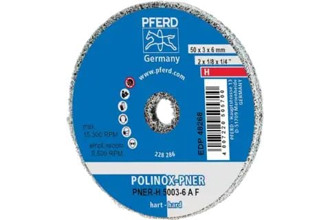 PFERD POLINOX wheels PNER, 10 stykker