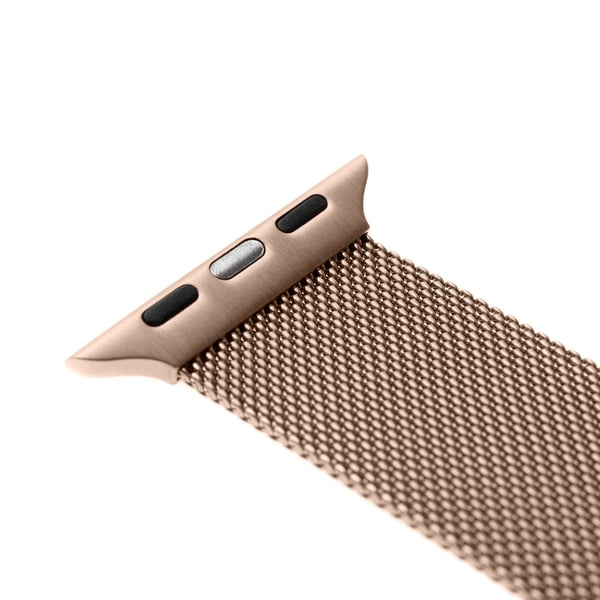 FIXED - Slinga för smart klocka - 38/40/41mm - guldrosa - för Apple Watch Hermès Series 12, Hermès Series 9, SE 3, Series 10, Series 11, Series 12