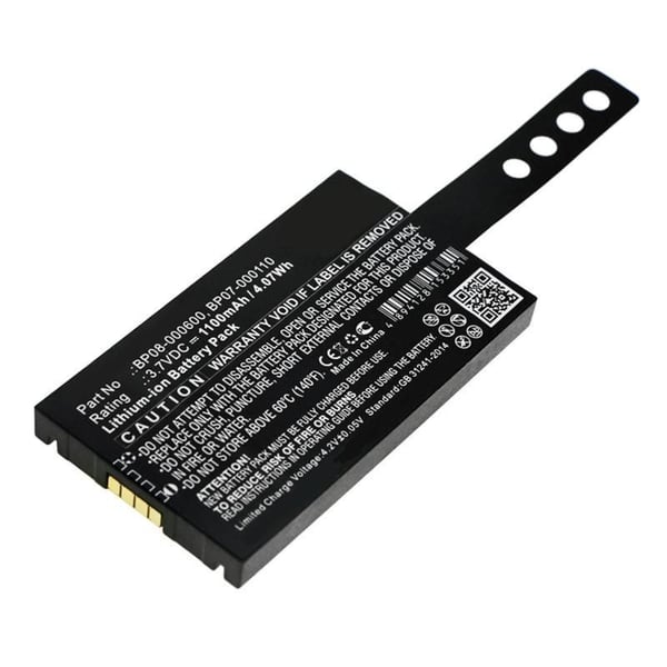 CoreParts – Batteri – 3,7 V – Li-Ion – 1100 mAh – 4,07 Wh – svart
