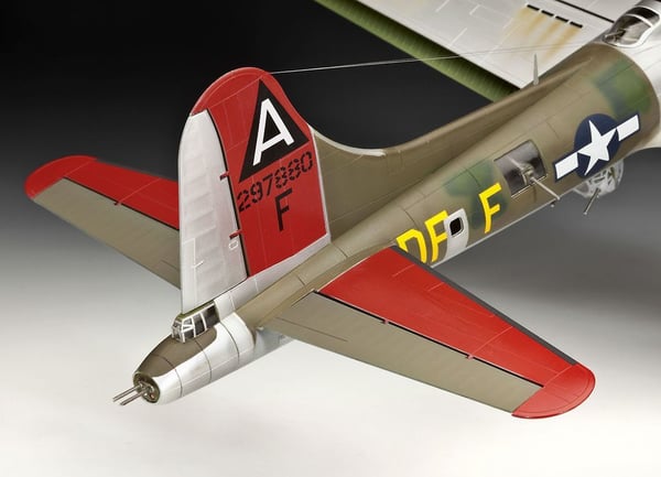 Revell B-17G Flying Fortress, Flymodell med fastvinge, Monteringssett, 1:72, B-17G Flying Fortress, Plast, Second World War