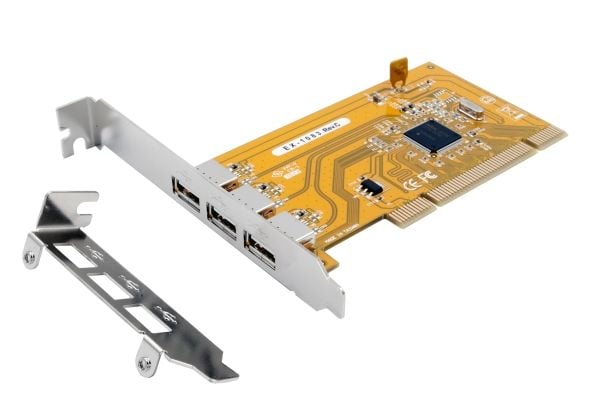 EXSYS EX-1083, PCI, USB 2.0, Lavprofil, 120 mm, 63 mm, 150 g