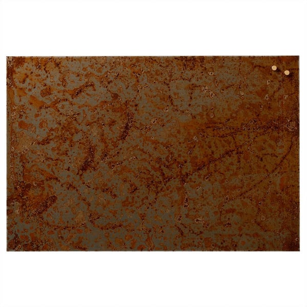 Magnetisk NAGA metaltavle 60 cm (dybde 1,5 cm) rustfarvet metal