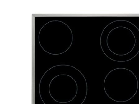 AEG-Electrolux HK634021XB - Keramisk komfyrtopp - 4 plater - Nisje - bredde: 56 cm - dybde: 49 cm - med pynt av rustfritt stål