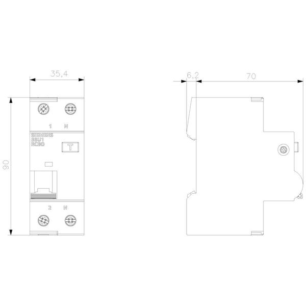 Siemens 5SU13546GV16 Kontakt 16A 0,03A 230V