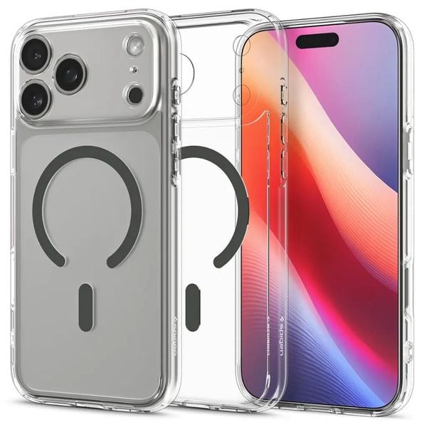 Spigen ACS10283, Etui, Apple, iPhone 17 Pro Max, 17,5 cm (6.9"), Grafitt, Gjennomsiktig
