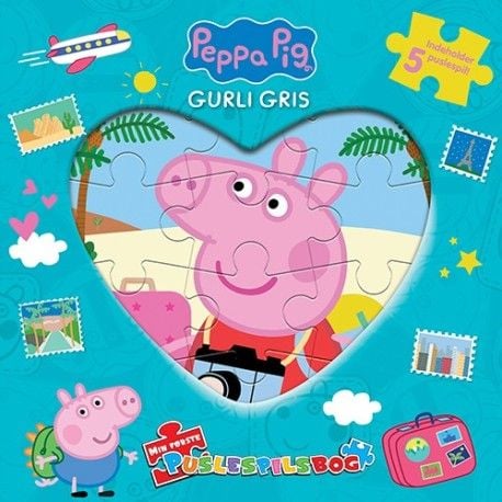 Peppa Gris - Gurlis Gris - Min første puslebok (m. 5 puslespill)