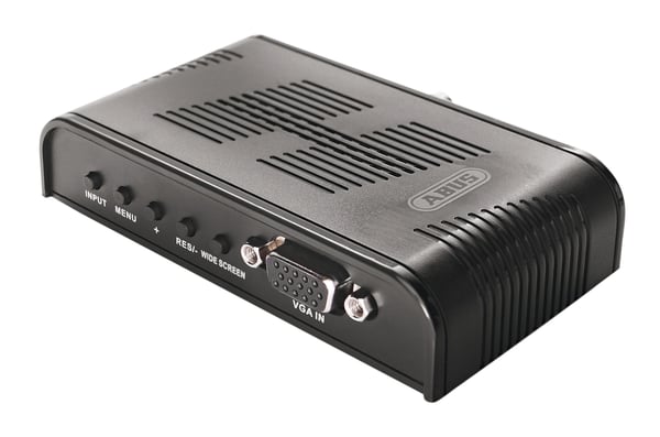 ABUS TVAC20001, Svart, 1600 x 1200 pixlar, NTSC, PAL, Composite + S-Video, VGA, 12 V