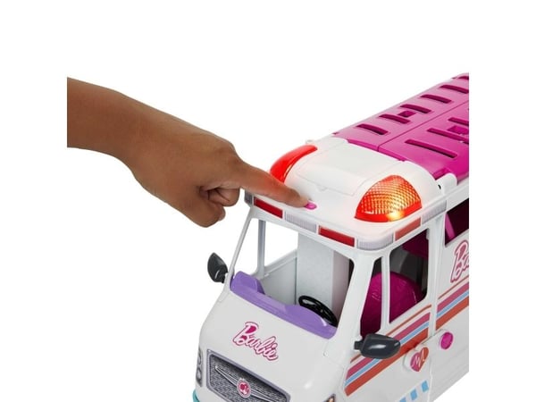 Barbie Career Care Clinic -leikkiauto, 20+ lisävarustetta