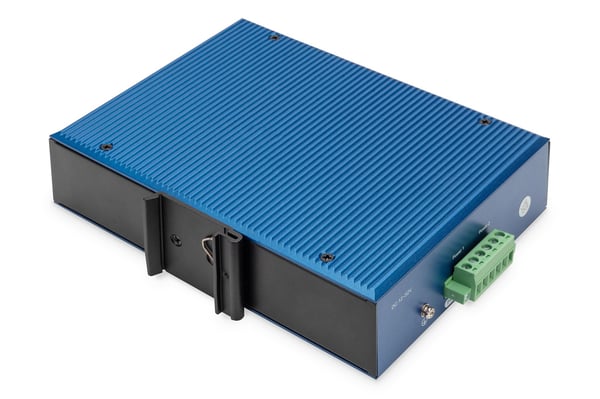DIGITUS - Switch - industriell - ikke-styrt - 16 x 10/100/1000 + 2 x Gigabit SFP (opplink) - DIN-skinnemonterbar