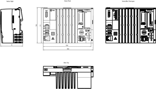Siemens 6ES7677-2WB42-0GM0, IP20, 19,2, 28,8 V, 117 mm, 1,03 kg, 189 mm, 142 mm
